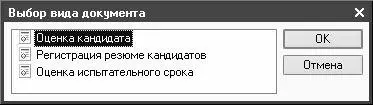 Рис 245 Выбор вида документа В данном окне нужно курсором выбрать вид - фото 60