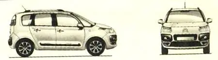 Технические характеристики Citroen СЗ Picasso 16 VTi МТ Количество мест - фото 47