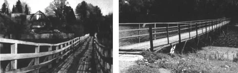 Мостик в Измалкове по которому шел Пастернак к Ивинской 1950е годы Тот - фото 17