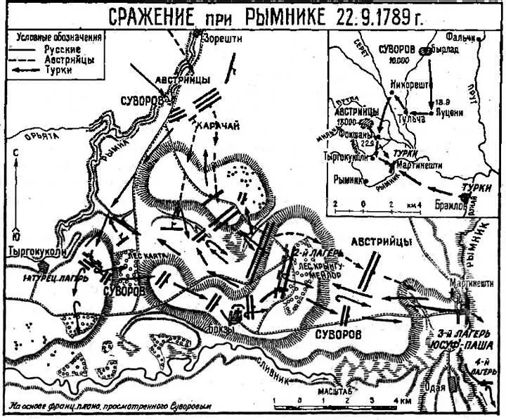 Сражение при Рымнике Перед атакой турецкого лагеря где находилось до 15 - фото 26