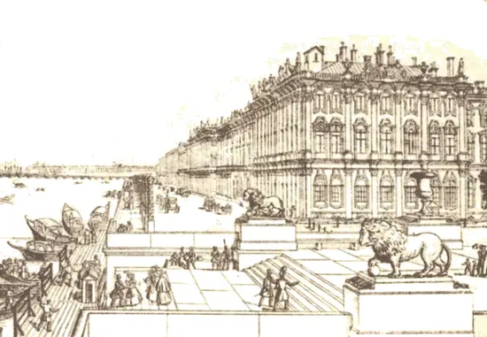 Нева Дворцовая пристань Гравюра Л Тюмлинга 1830е годы Гоголя тянуло на - фото 120