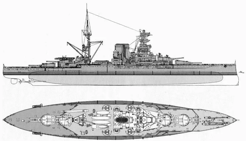 Английский линейный корабль Валиент по состоянию на начало 1941 г Экипажу - фото 35