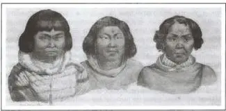 Жители Алеутских островов Рисунок художника Л Хориса Жители Алеутских - фото 54
