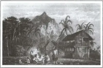 Поселение на острове Питкэрн Рисунок художника Е Финдена 1820е гг Его - фото 154