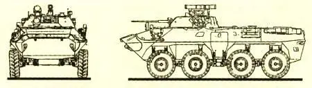 Технические характеристики Длина бронетранспортера 8150 м Ширина 3100 м - фото 42