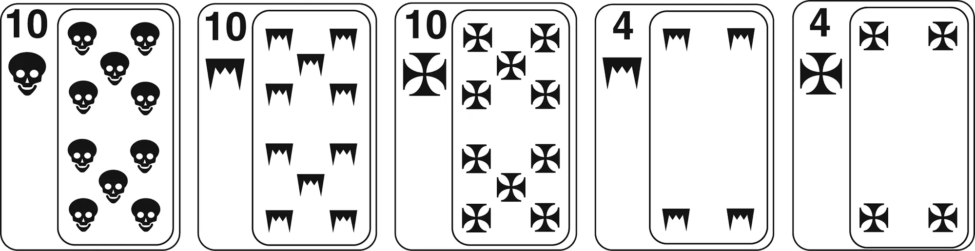 Укладкой называется комбинация из трех карт одного достоинства и пары - фото 7