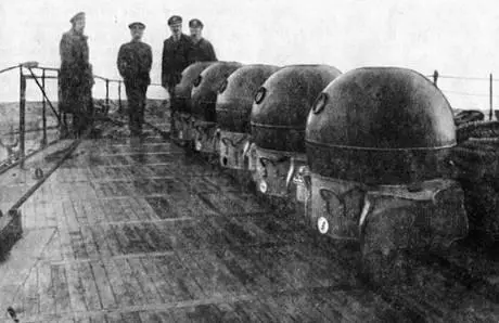 Мины готовы к постановке Минный защитник конструкции ППКнткина 1912 г - фото 31