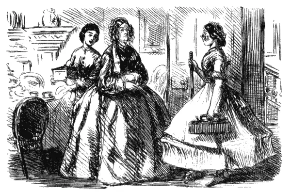 Служанка после уборки Рисунок из журнала Панч 1863 Закончив со спальней - фото 16