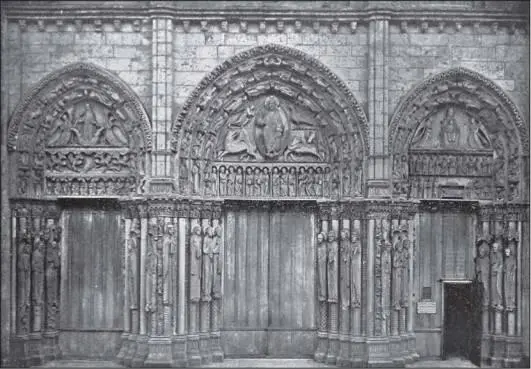 Рис 171 Западные порталы Шартрского собора С фотографии братьев Нейрдейн - фото 174