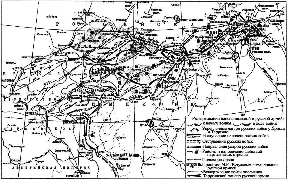 Наступление наполеоновской армии 24 июня 2 октября 1812 года Бородинская - фото 65