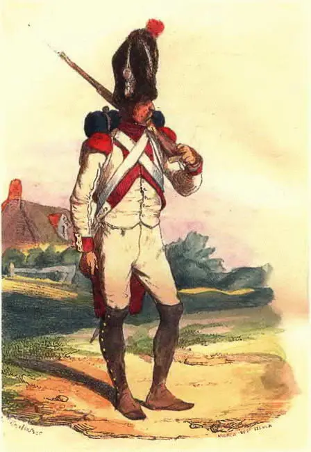 Гренадер наполеоновской армии 1810 г Литография 1843 г Гусар - фото 77