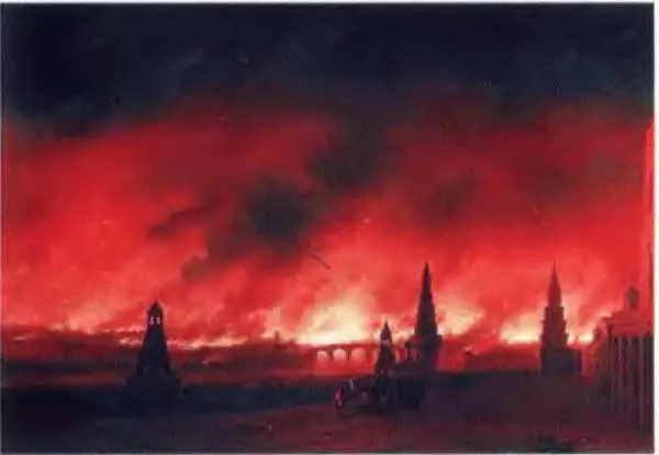 Пожар Москвы в 1812 г Художник ИК Айвазовский 1851 г Благословение - фото 85