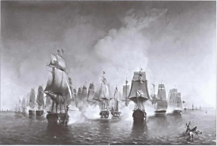 Афонское сражение 19 июня 1807 года Художник АН Боголюбов Вид на остров - фото 12