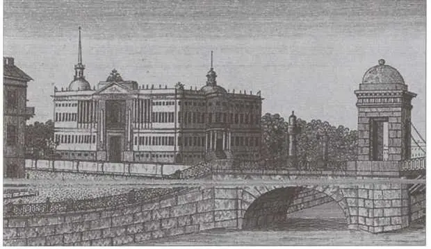 Михайловский Инженерный замок Гравюра начала XIX в Михайловский замок - фото 21