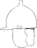 Рис 29 Шлем типа Монтефортино Голову обычно защищал железный или бронзовый - фото 31