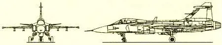 Технические характеристики JAS 39А Длина самолета 141 м Высота 45 м - фото 41
