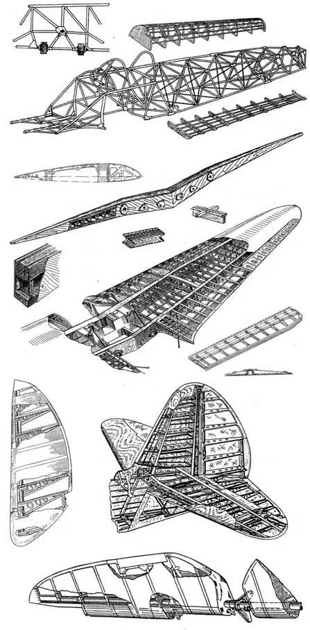 Силовой набор фюзеляжа крыльев и оперения Як1 Период наиболее громких побед - фото 31