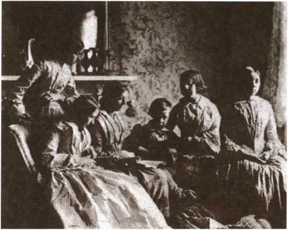 Сестры Доджсон с младшим братом Эдвином Фото Л Кэрролла Около 1857 г - фото 20