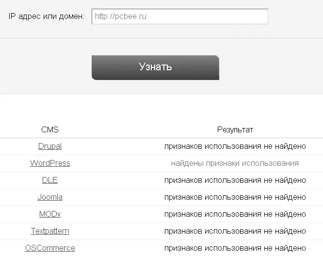 Рис 416 С помощью сервиса http2iprucms определен движок сайта - фото 77