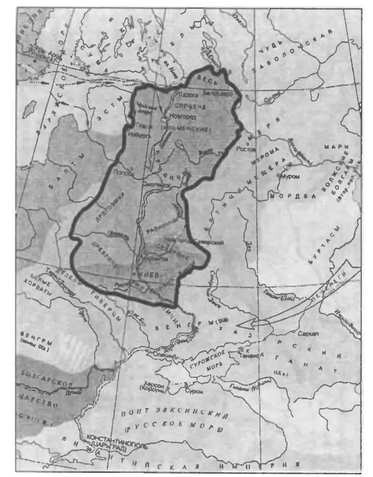 1 Границы IX в 2 Границы X XI в 3 Границы конца XI в - фото 2
