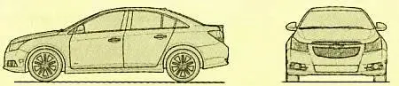 Технические характеристики Chevrolet Cruze 16 AT Количество мест 5 Длина - фото 34
