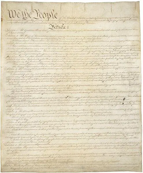 Первая страница Конституции США 17 сентября 1787 г Последняя страница - фото 10