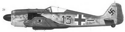 26 Fw190A5 черный 13 WkNr 7298 командира JG26 майора Йозефа Приллера - фото 86