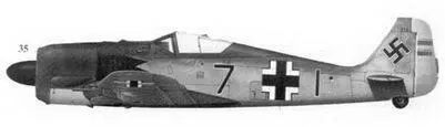 35 FW190A3 черная 7 WkNr 216 командира 8JG26 оберлейтенанта Карла - фото 109