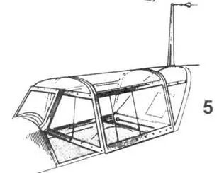 6 Фонарь кабины Bf109Е3 поздних серий 7 Откидная часть фонаря кабины - фото 52