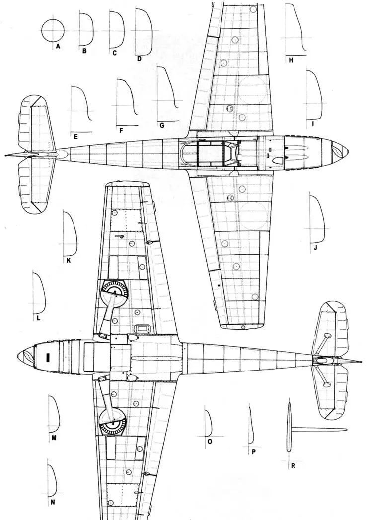 Bf109В1 Bf109B1 поздних серий Bf109B1 поздних серий Изменение - фото 84