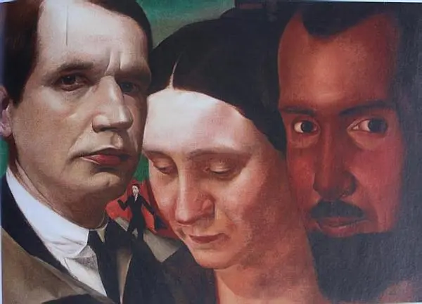 В Шухаев Тройной портрет Василий и Вера Шухаевы Александр Яковлев 1922 г - фото 78