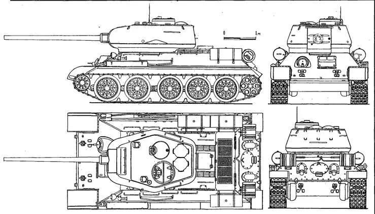 Т3485 Производство танка Т34 вооруженного 85мм пушкой началось осенью - фото 20