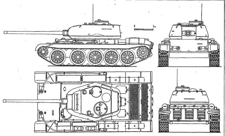 Т44 Средний танк Т44 был разработан в КБ завода 183 под руководством - фото 22