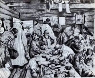 Приказная изба с картины С Иванова Гонцы Ранним утром в Кремле - фото 45