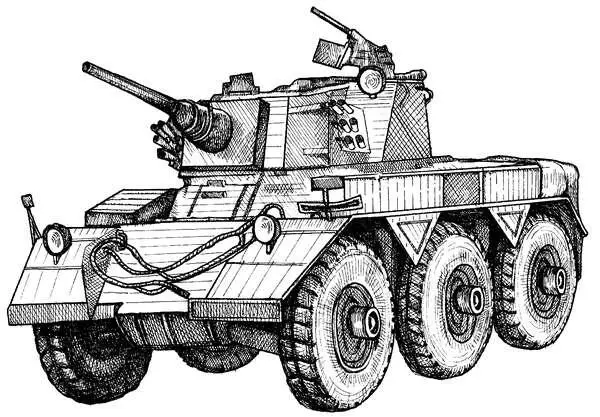 Рис 15 Бронеавтомобиль Саладин Mk2 Двигатель мощностью 160 л с был - фото 15