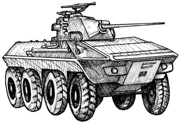Рис 79 Боевая разведывательная машина Лукс Ходовая часть машины выполнена - фото 79