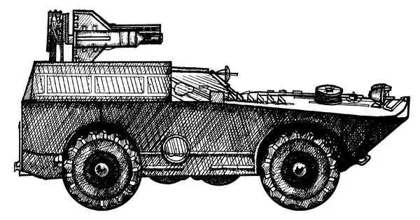 Рис 82 Боевая разведывательная машина 2П27 Эти колеса служат для того - фото 82