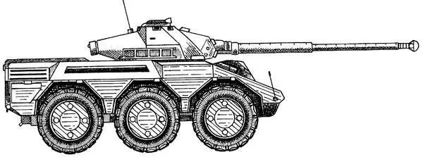 Рис 86 Боевая разведывательная машина VBC90 Орудие 90мм нарезная пушка - фото 86