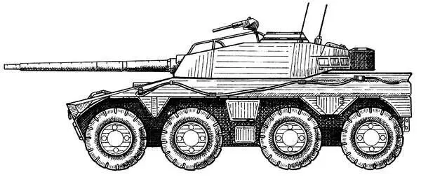 Рис 92 Боевая разведывательная машина Руикат Ствол орудия длиной 62 - фото 92