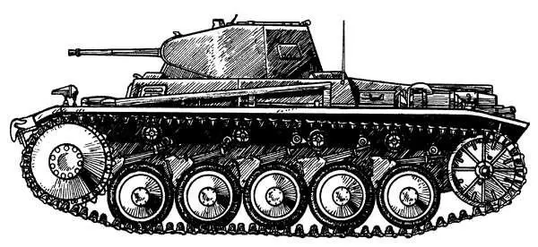 Рис 102 Танк Pz Kpfw II AusfС В дальнейшем в танках серии AusfА были - фото 102