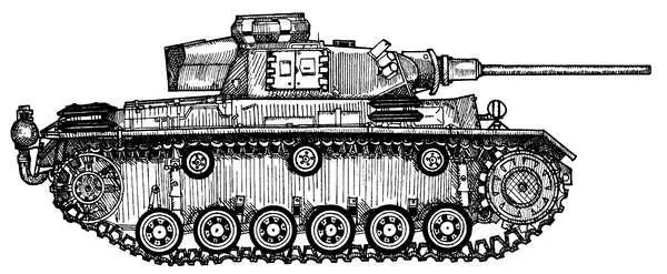 Рис 103 Танк Pz III AusfM Недостаток в Германии вольфрама привел к тому - фото 103