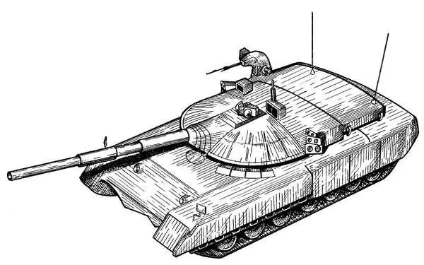 Рис 155 Танк Черный орел Наиболее заметным отличием новой машины является - фото 157