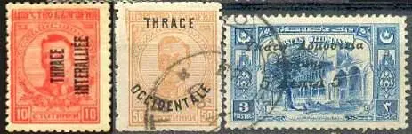 Почтовые марки Фракии ФРАНК 1 В 191347 ден единица Албании равная 100 - фото 331