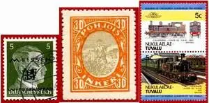 Марки местные Германия Мейзен Россия Ингермландия Тувалу Никулаелае - фото 71