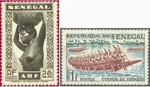 Почтовые марки Сенегала СЕНЕГАМБИЯ И НИГЕРSenegambie et Niger с 1902 - фото 262