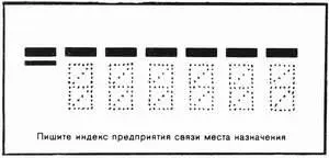 Трафарет для почтового индекса ПОЧТОВЫЙ КОЛОКОЛЬЧИКатрибут почт связи В - фото 227