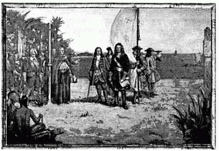 Рис 17 Высадка французов в Луизиане 1699 г Основание Луизианы Изменение - фото 24