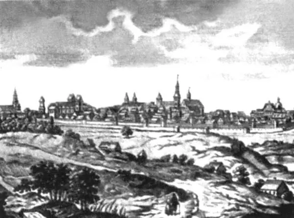 Вид Фрейберга Гравюра XVIII в Б Миних Портрет XVIII в Э И Би - фото 27