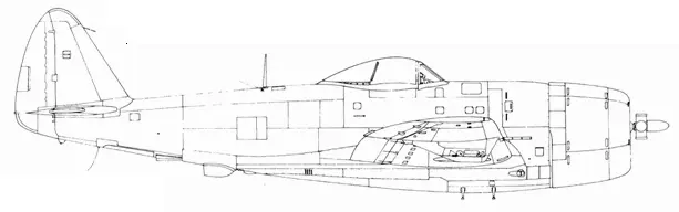 ХР47N Р47 N5 Истребитель P47D25 из 310й эскадрильи 58й - фото 186