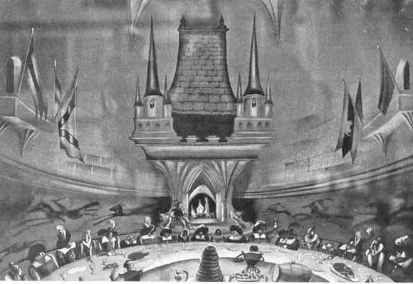 ΗП Акимов Эскизы декораций к кинофильму Золушка 1946 г С Юдовин - фото 59